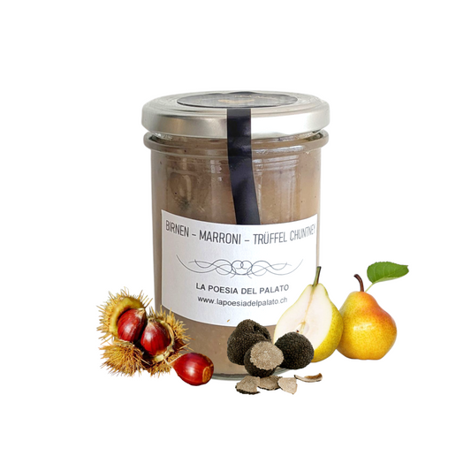 Chutney di Pere Castagne e Tartufo (Birnen - Marroni - Trüffel Chutney)
