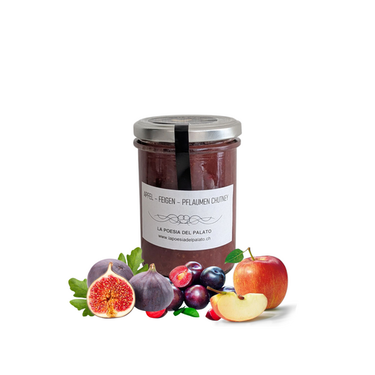 Apfel Feigen Pflaumen Chutney